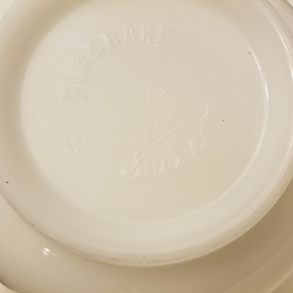 Vintage Glasbake Made for Sunbeam 19CJ Large White Milk Glass Mixer Mixing Bowl - Picture 5 of 10